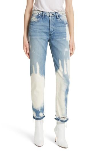 Women's 3x1 Nyc W3 Higher Ground Bleached Ankle Slim Fit Jeans