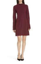 Women's Rebecca Taylor Sprinkle Dot Tie Neck Silk Dress
