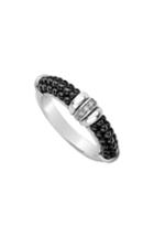 Women's Lagos Black Caviar Diamond Stack Ring