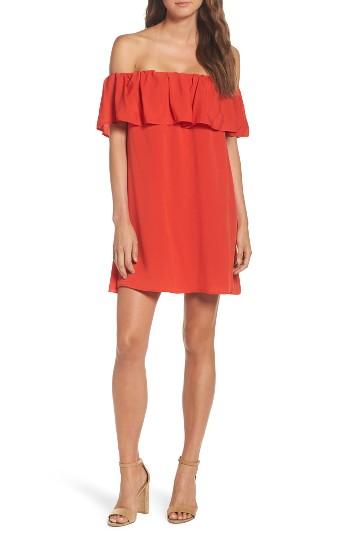 Women's French Connection Polly Plains Dress - Red