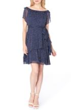 Women's Tahari Tiered Fit & Flare Dress - Blue