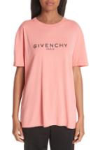 Women's Givenchy Distressed Logo Tee