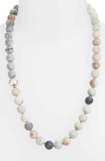 Women's Simon Sebbag Matte Picasso Bead Necklace