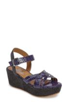 Women's Callisto Valencia Platform Wedge Sandal M - Blue