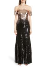 Women's Sachin & Babi Illusion Off The Shoulder Sequin Gown