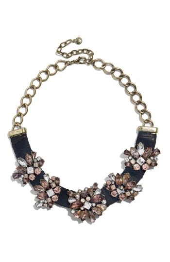 Women's Baublebar Velvet Gem Frontal Collar Necklace