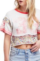 Women's Free People Nicky Crop Tee - Ivory