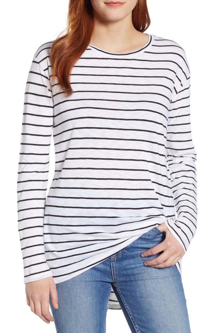 Women's Caslon Slub Tunic Tee, Size - Ivory