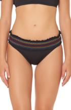 Women's Bleu By Rod Beattie Smocked Hipster Bikini Bottoms - Black
