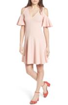 Women's Soprano Cold Shoulder Dress - Pink