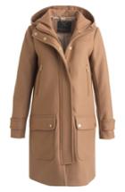 Women's J.crew Wool Melton Duffle Coat