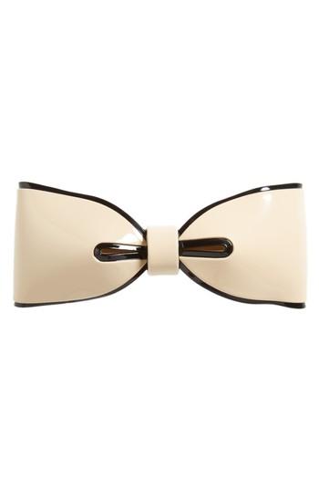 Tasha Bow Barrette, Size - Ivory