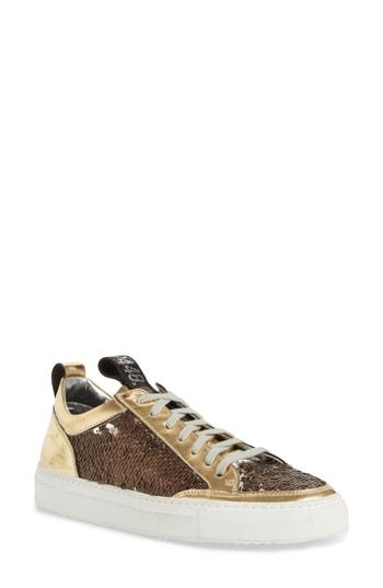 Women's P448 Soho Sequin Low Top Sneaker -7.5us / 38eu - Metallic