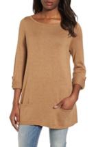 Women's Caslon Knit Tunic, Size - Brown