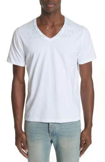 Men's Mm6 Maison Margiela V-neck T-shirt - White