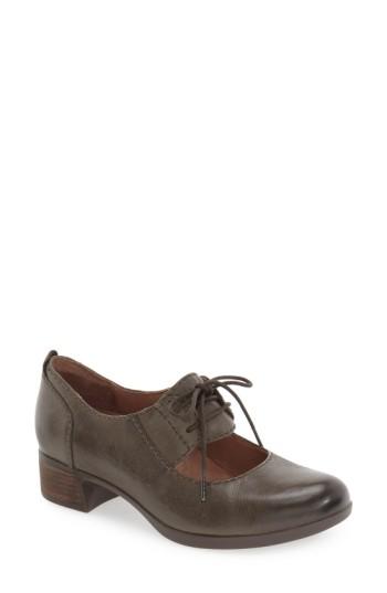 Women's Dansko 'linda' Lace-up Pump .5-7us / 37eu M - Grey