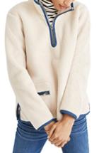 Women's Madewell Zooey Fleece Pullover - Beige
