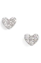 Women's Bony Levy Diamond Pave Heart Stud Earrings (nordstrom Exclusive)