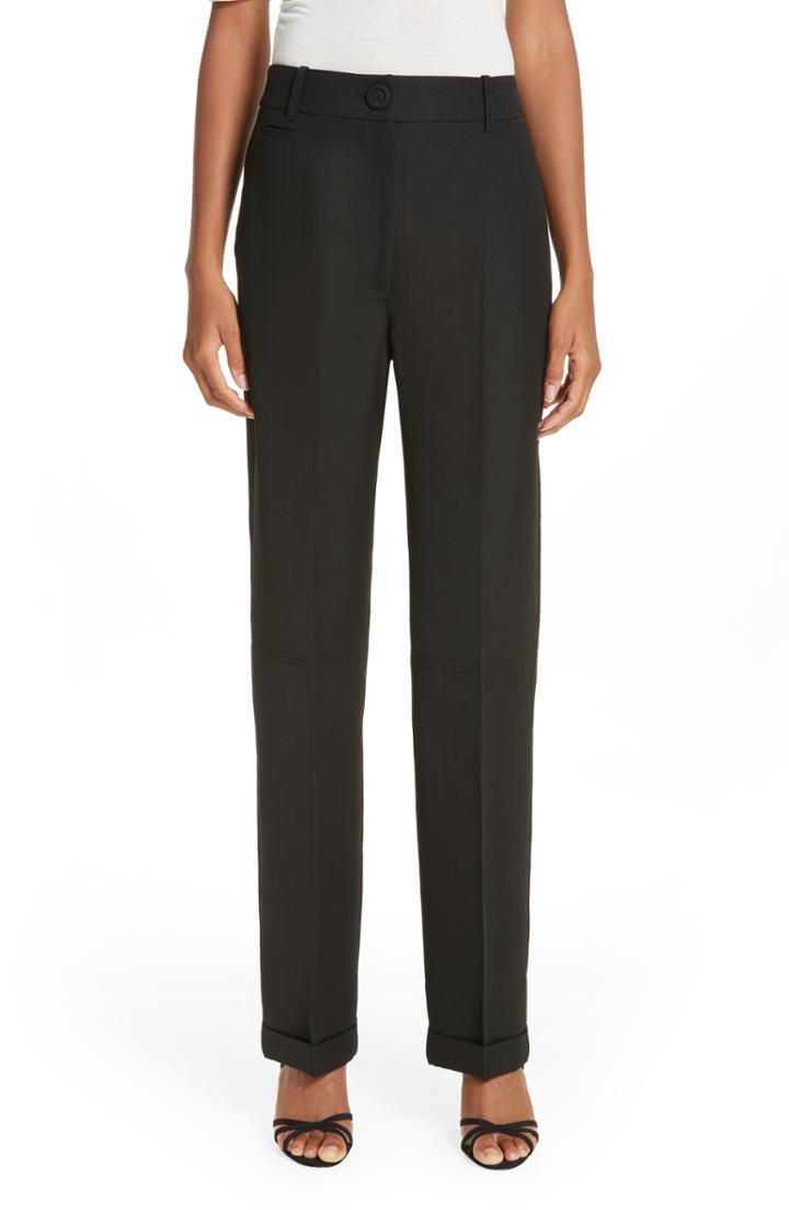 Women's Jacquemus Cuffed Pants Us / 38 Fr - Black