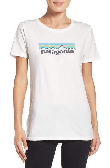Women's Patagonia P-6 Organic Cotton Tee - White