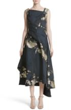 Women's Rubin Singer Jacquard Draped Asymmetrical Dress
