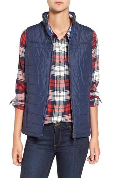 Women's Barbour 'brae' Quilted Vest - Blue