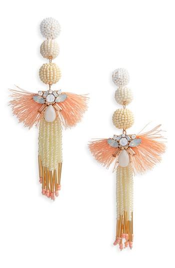 Women's Leith Crystal & Bead Tassel Earrings