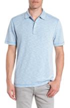 Men's Tommy Bahama Boardwalk Slub Knit Polo, Size - Blue