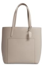 Smythson Panama Leather Tote - Grey