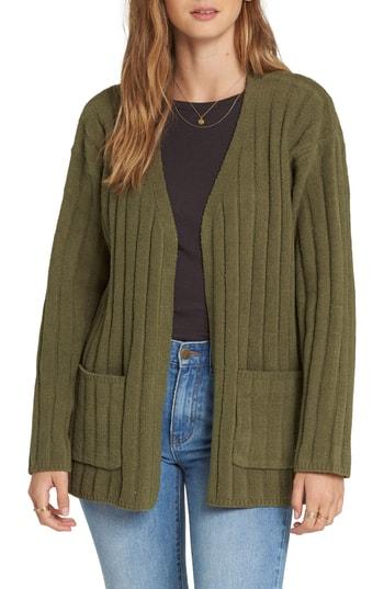 Women's Billabong Just Relax Cardigan - Green