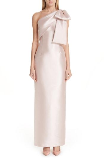 Women's Sachin & Babi Noir One-shoulder Column Gown - Grey