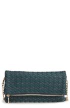 Sole Society Marlee Woven Clutch - Blue