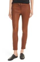 Women's Joie Darnella Leather Pants - Brown