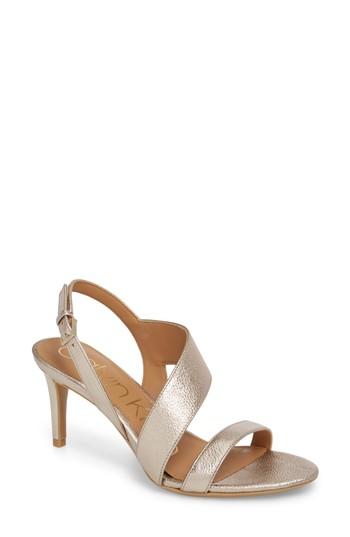 Women's Calvin Klein Lancy Sandal M - Metallic