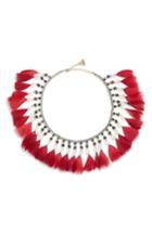 Women's Serefina Fluid Feather Collar Necklace