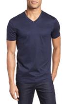 Men's Boss Teal Slim Fit V-neck T-shirt - Blue