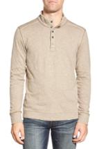 Men's Jeremiah 'mitch' Double Faced Mock Collar Shirt - White