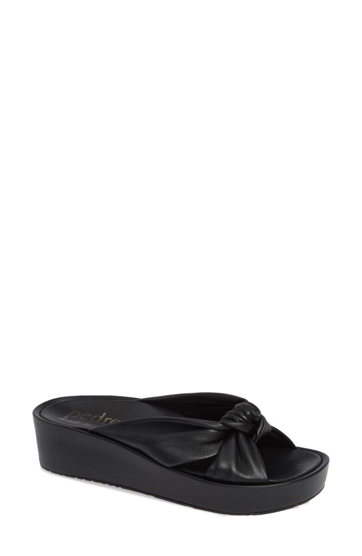 Women's Pedro Garcia Lany Platform Slide Sandal Us / 37eu - Black