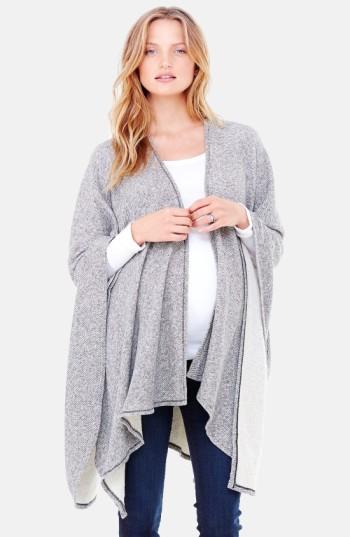 Women's Ingrid & Isabel 'cozy' Maternity & Nursing Wrap, Size - Grey