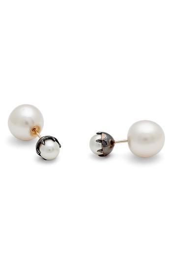 Women's Anna Sheffield Akoya & Freshwater Pearl Double Stud Earrings (nordstrom Exclusive)