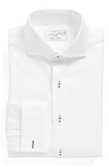 Men's Lorenzo Uomo Trim Fit Solid Dress Shirt 32 - White