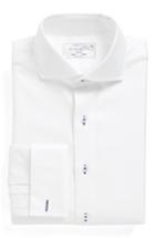 Men's Lorenzo Uomo Trim Fit Solid Dress Shirt 32 - White