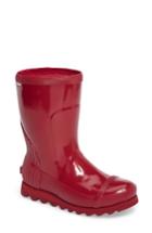 Women's Sorel Joan Glossy Short Rain Boot .5 M - Red