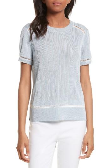 Women's Rag & Bone Kaitlin Knit Tee, Size - Blue