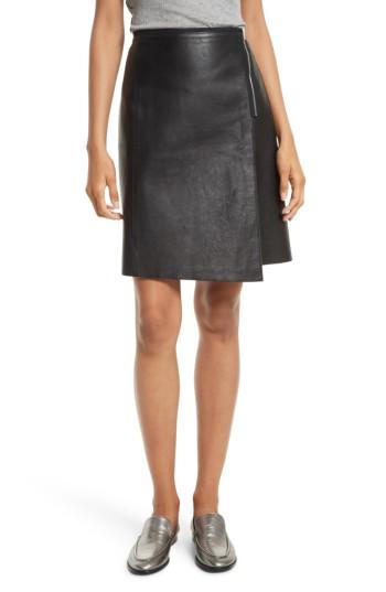 Women's Rag & Bone Lloyd Leather Skirt