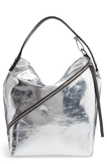 Proenza Schouler Medium Metallic Leather Hobo Bag - Metallic