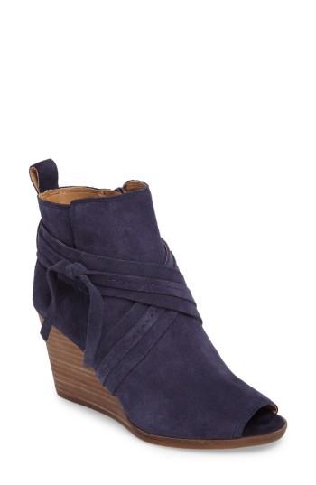 Women's Lucky Brand Udom Wedge Bootie M - Blue