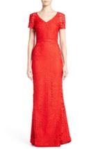 Women's St. John Collection Embroidered Lace Gown