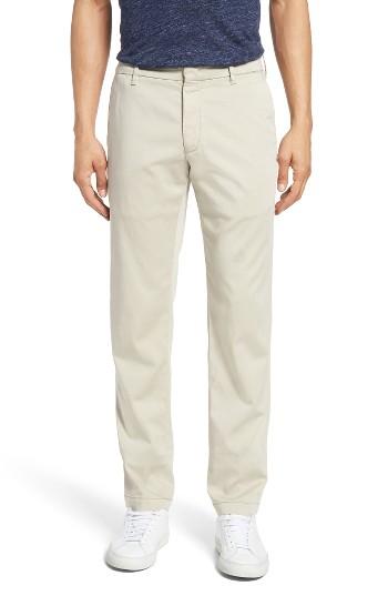 Men's Zachary Prell Aster Straight Leg Trousers - Beige