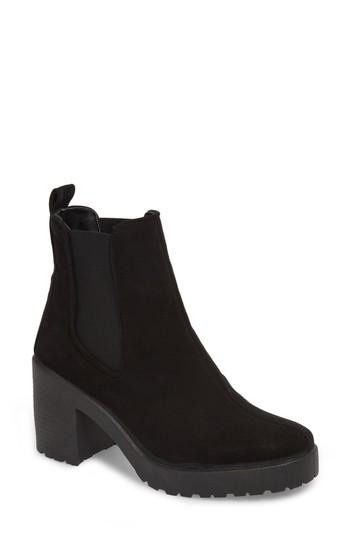 Women's Topshop Biscuit Chelsea Unit Bootie .5us / 41eu - Black
